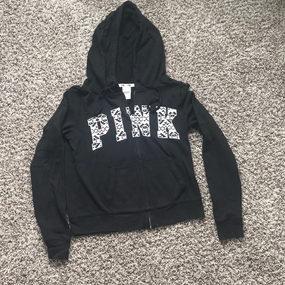 Hooded zip-up sweatshirt